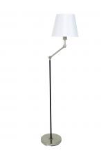 House of Troy T400-BLKSN - Taylor Black and Satin Nickel Adjustable Floor Lamps