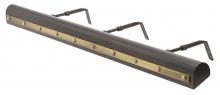 House of Troy TR36-MB/AB - Traditional 36" Plug-In Picture Lights with Rivet Motif (Ball & Strap)