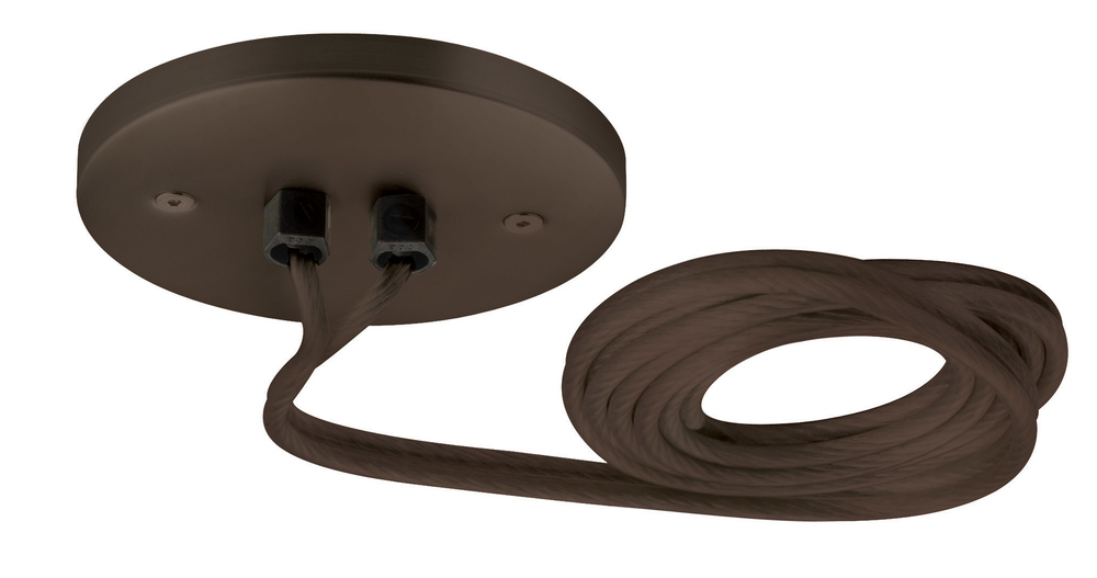 4&#34; Round Canopy Surface Mount 120V/60W 12V Electronic AC Transformer, Bronze