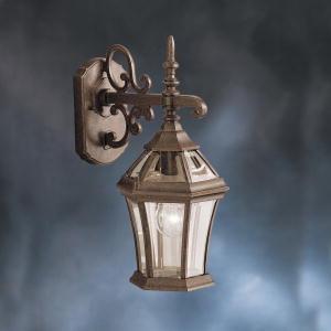 Townhouse 15.25&#34; 1 Light Outdoor Wall Light with Clear Beveled Glass in Tannery Bronze