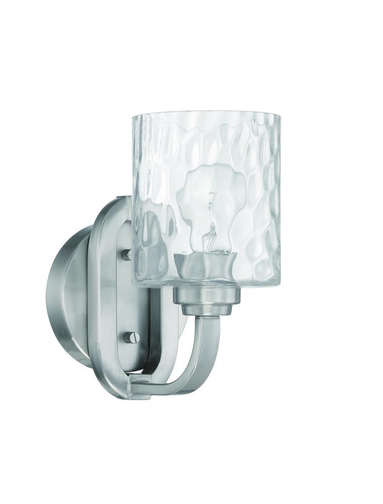 Collins 1 Light Wall Sconce in Brushed Polished Nickel