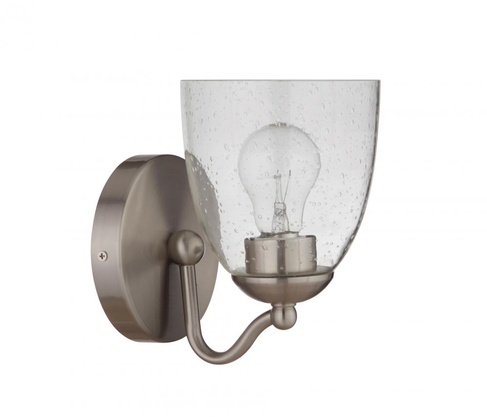 Hillridge 1 Light Wall Sconce in Brushed Polished Nickel