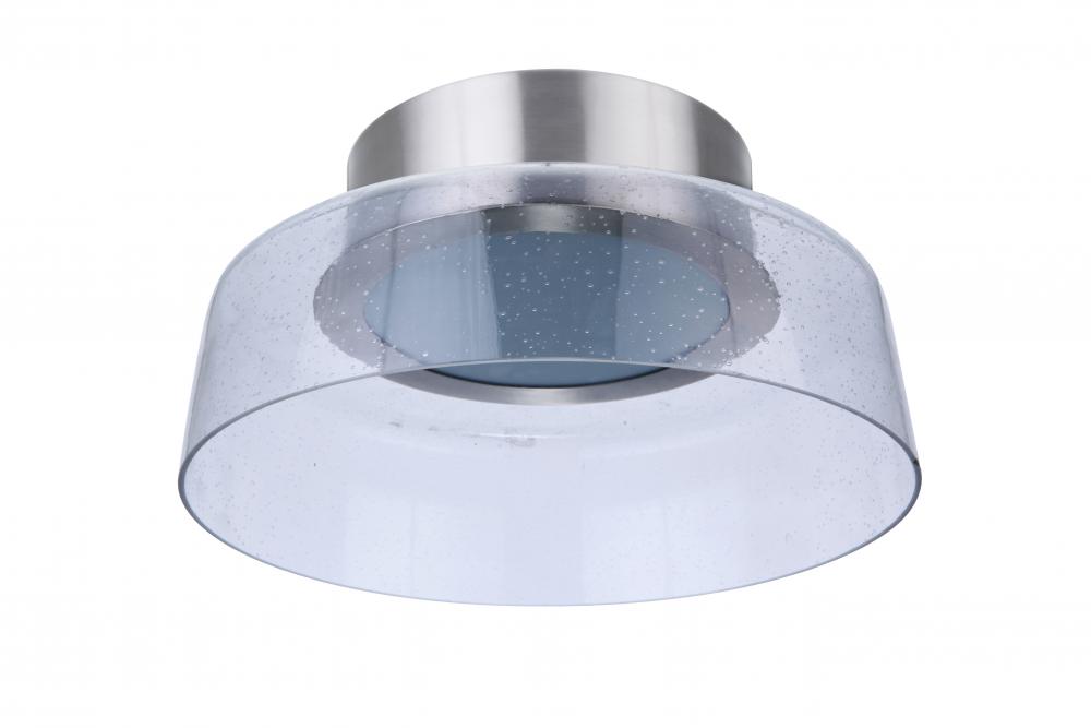 Centric 10.5&#34; LED Flushmount in Brushed Polished Nickel