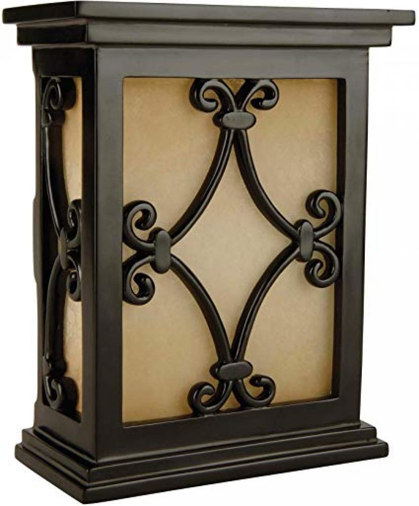 Hand-Carved Scroll Design Chime in Black