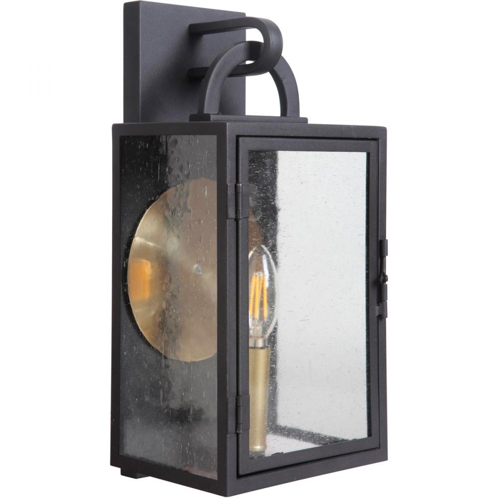Wolford 1 Light Small Outdoor Wall Mount in Textured Black