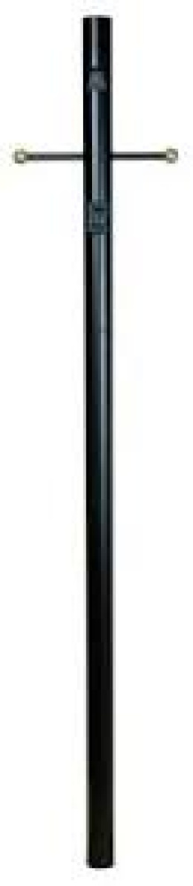 84&#34; Fluted Direct Burial Post w/ Photocell in Textured Black