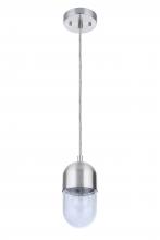 Craftmade 55091-BNK - Pill 1 Light Mini Pendant in Brushed Polished Nickel