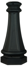 Craftmade ZWRAP-TB - 22.5" Fluted Direct Burial Post Wrap in Textured Black