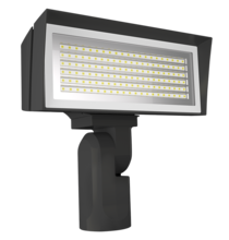 RAB Lighting FFLEDMYSF/PCU - Floodlights, 7467/9758 lumens, FFLED, medium, 3000K, slipfitter mount, bronze, 120-277V button pho