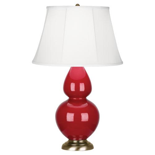 Ruby Red Double Gourd Table Lamp