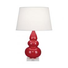 Robert Abbey RR33X - Ruby Red Small Triple Gourd Accent Lamp