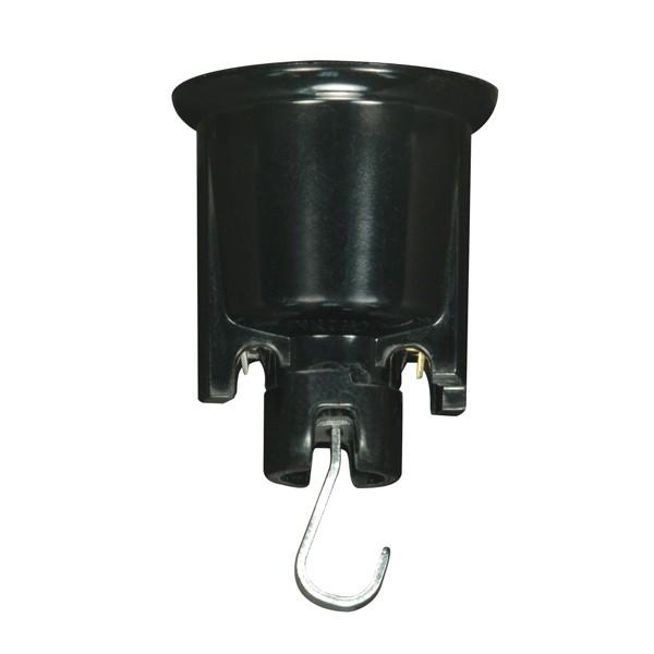 Medium Base Pressure Fit With Hook; Suited for 14GA Wire; Phenolic Screw Shell; 2&#34; Socket;