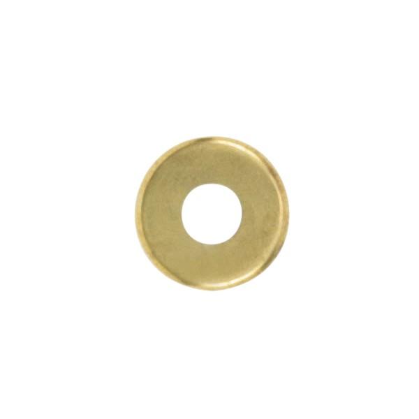Steel Check Ring; Straight Edge; 1/8 IP Slip; Brass Plated Finish; 1-5/8&#34; Diameter