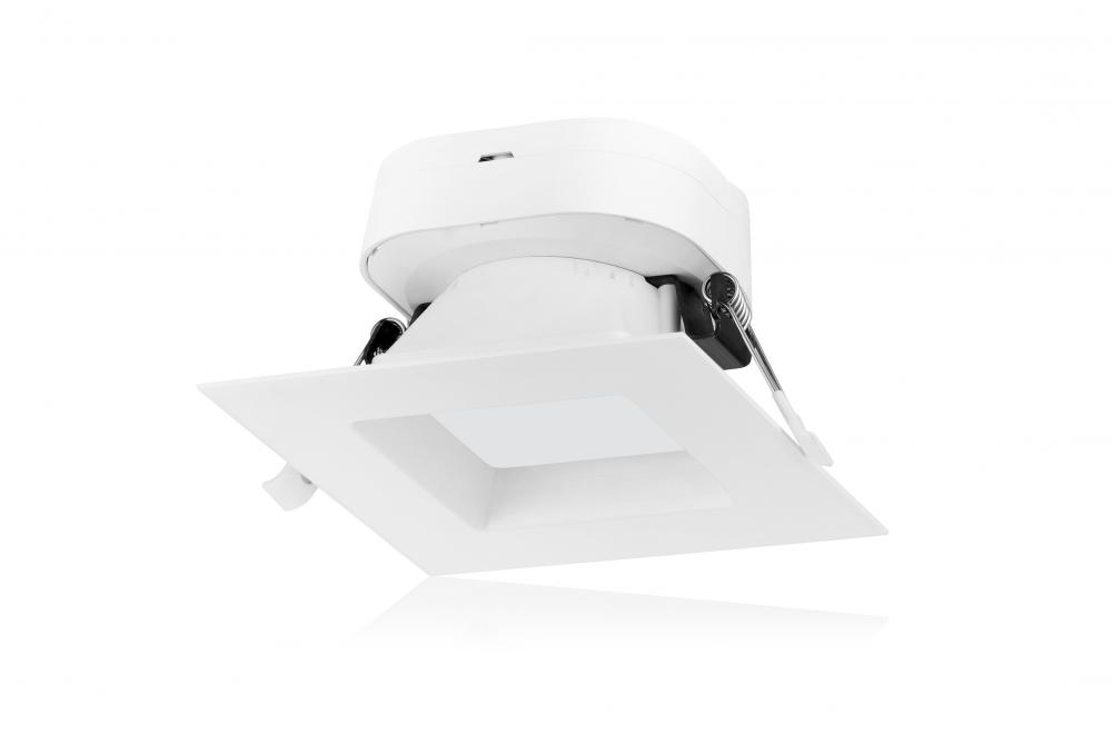 7 watt LED Direct Wire Downlight; 4 inch; 5000K; 120 volt; Dimmable; Square