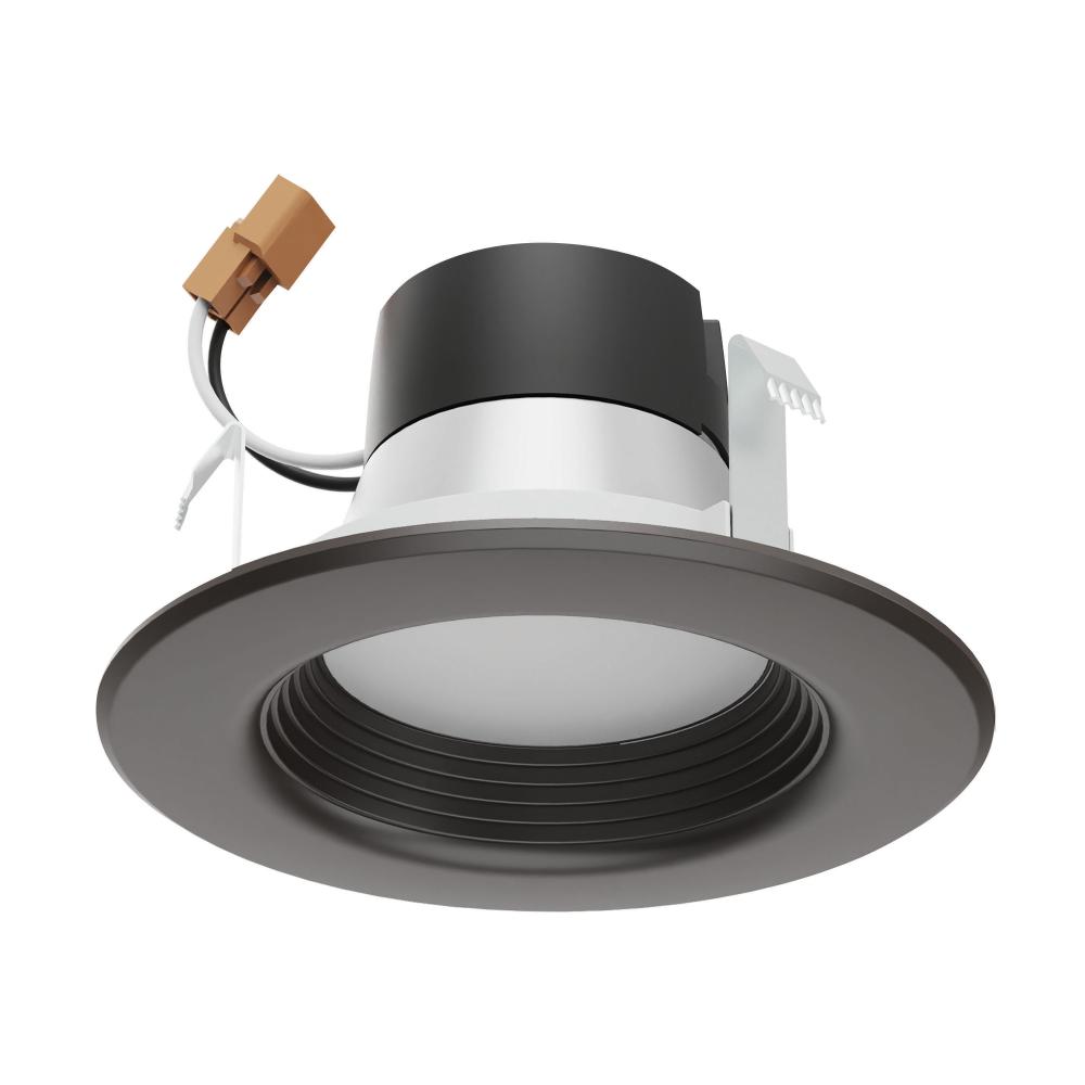 7 Watt; LED Downlight Retrofit; 4 Inch; CCT Selectable; 120 volts; Dimmable; Bronze Finish