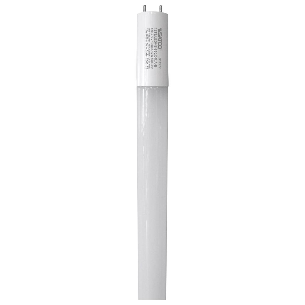 12 Watt; 48 Inch; T8 LED; G13 base; Dual Mode Hybrid Type A/B; 5000K; 1800 Lumens