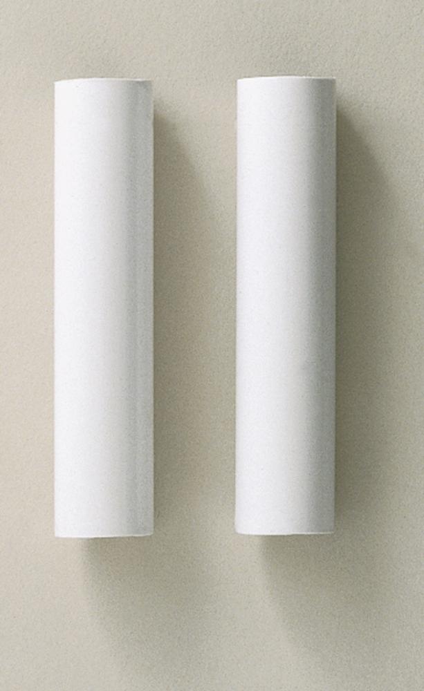 2 Plastic Candle Covers; White Plastic; 4&#34; Height