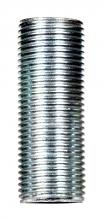 Satco Products Inc. 90/1017 - 3/8 IP Steel Nipple; Zinc Plated; 1-3/4" Length; 5/8" Wide