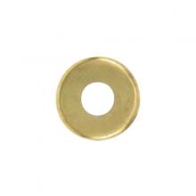 Satco Products Inc. 90/1092 - Turned Brass Check Ring; 1/8 IP Slip; Burnished And Lacquered; 1-1/2" Diameter