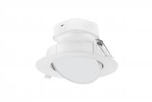 Satco Products Inc. S11715 - 9 watt LED Direct Wire Downlight; Gimbaled; 6 inch; 5000K; 120 volt; Dimmable