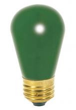 Satco Products Inc. S3962 - 11 Watt S14 Incandescent; Ceramic Green; 2500 Average rated hours; Medium base; 130 Volt