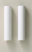 Satco Products Inc. S70/370 - 2 Plastic Candle Covers; White Plastic; 4" Height