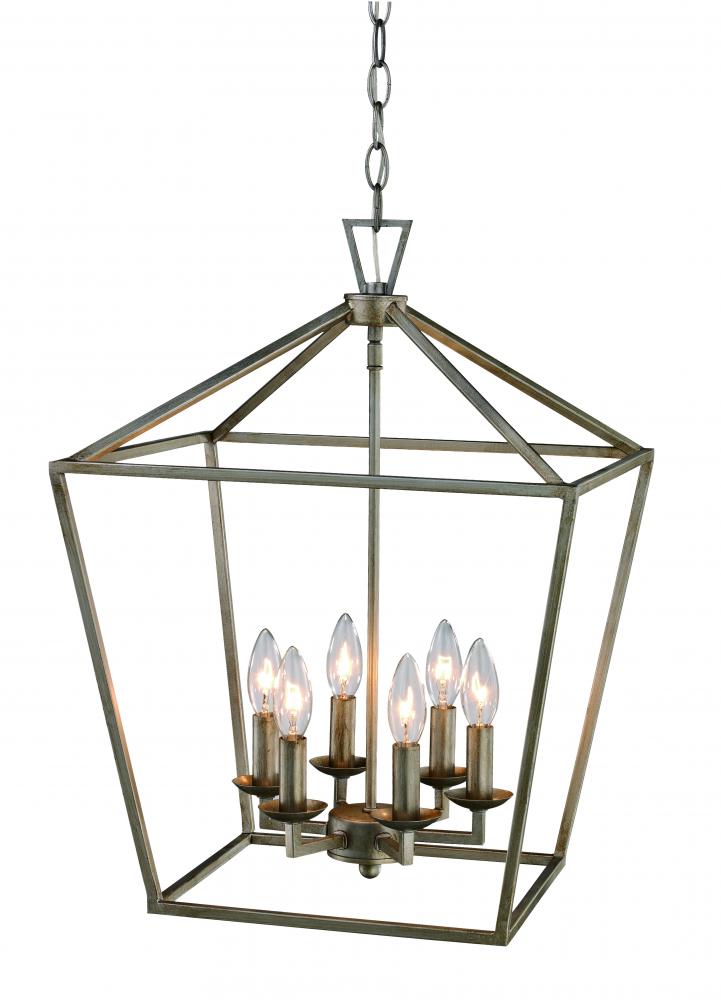 Lacey 16&#34; Pendant Style Cage Chandelier