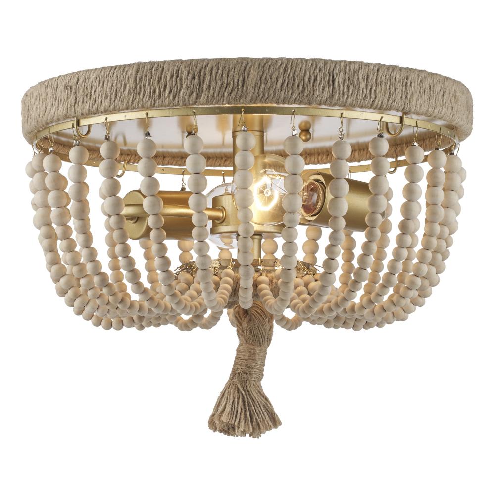 Taylan Flush Mount Lighting Antique Gold