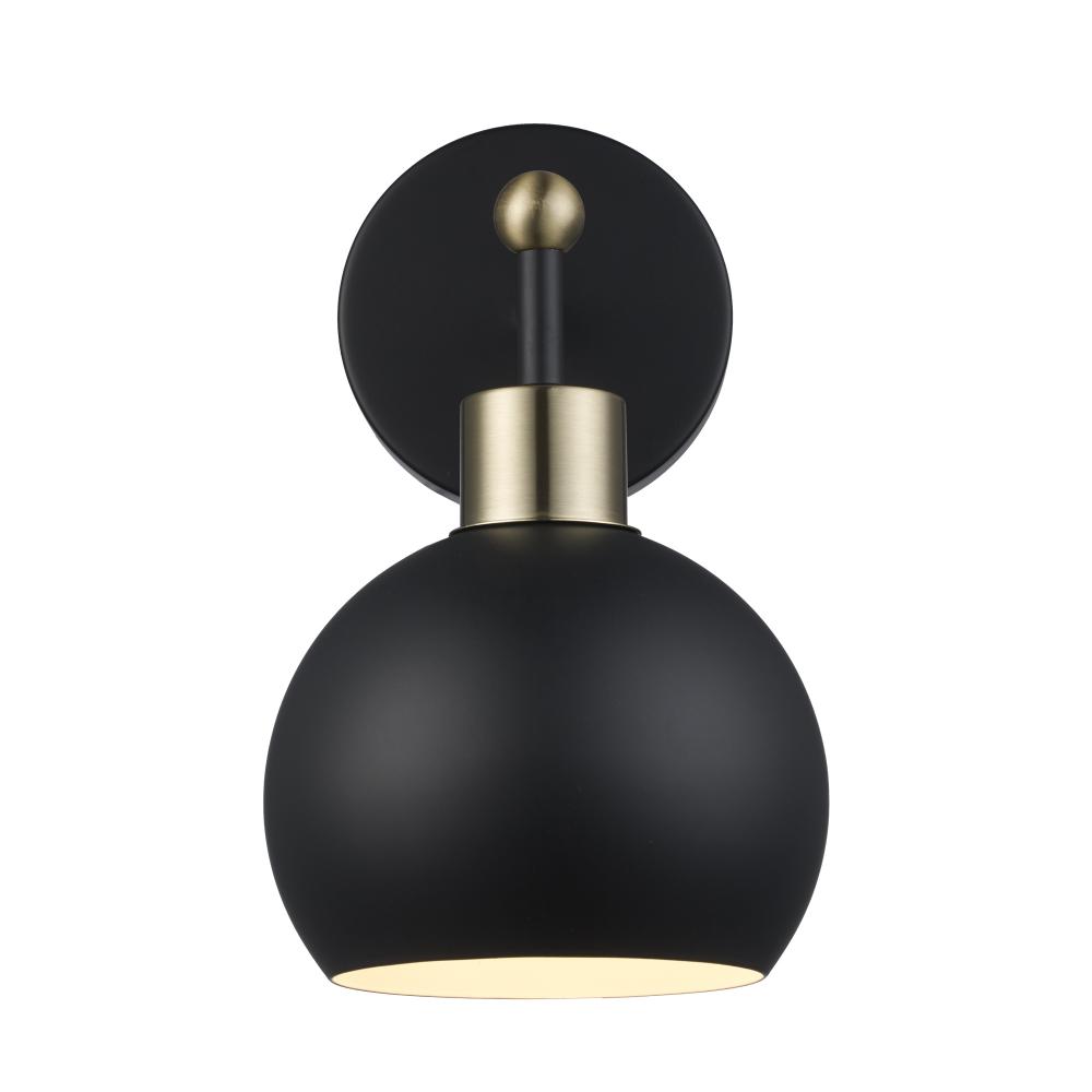 Indigo Wall Sconces Black/Antique Gold