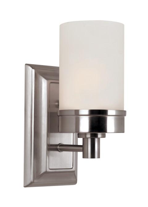 1-Light Fusion Collection 4.25&#34; Wall Sconce with Cylinder Glass Shade