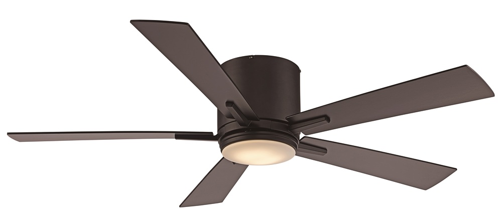 Finnley Collection Indoor LED Light, 5-Blade Ceiling Fan with Opal Glass Lens