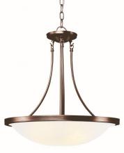 Trans Globe 6212 ROB - 3 LT LARGE PENDANT- MRBLZD GLS