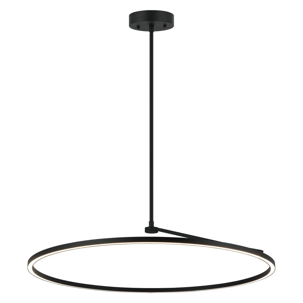 D40&#34; &#34;THE TRUNDLE&#34; MATTE BLACK CHANDELIER