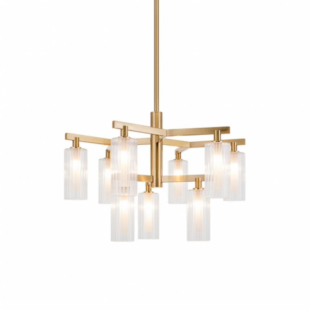 Kristof Aged Gold Brass Chandelier