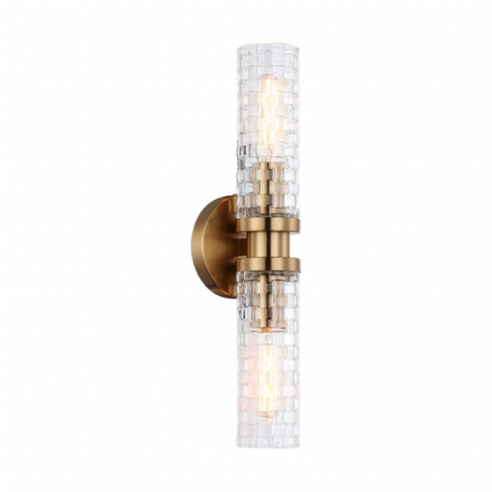 Weaver Aged Gold Brass Wall Sconce