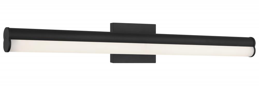 1 LT 33&#34;W &#34;JUNCTION&#34; MATTE BLACK LED WALL SCONCE