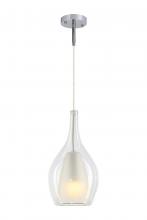 Matteo Lighting C37521CHCL - 1 LT "JERICHO" D7.9" CHROME+ CL GLASS PENDANT E26