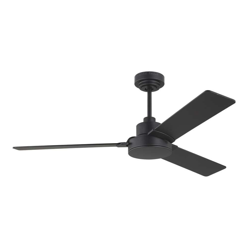 Jovie 52&#34; Indoor/Outdoor Midnight Black Ceiling Fan with Wall Control and Manual Reversible Moto