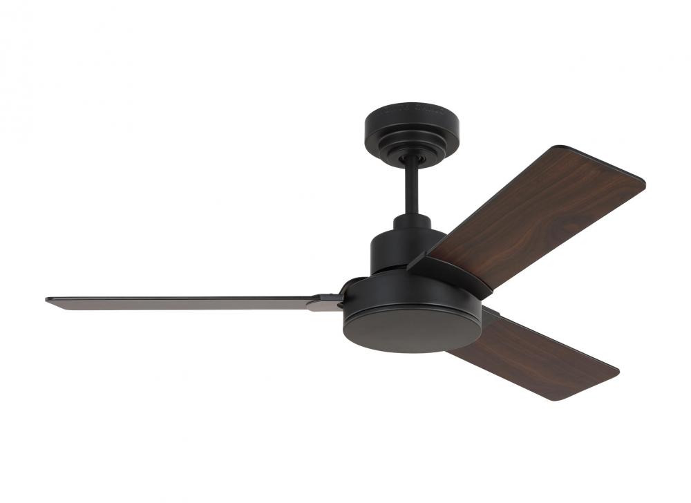 Jovie 44&#34; Indoor/Outdoor Midnight Black Ceiling Fan with Wall Control and Manual Reversible Moto