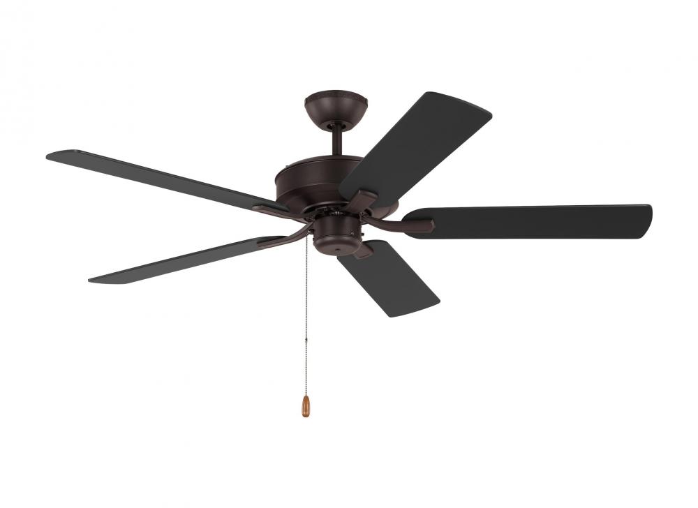Linden 52&#39;&#39; traditional indoor bronze ceiling fan with reversible motor