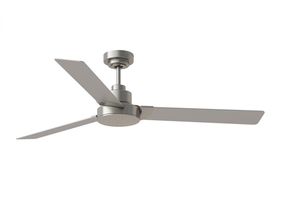 Jovie 58&#34; Indoor/Outdoor Brushed Steel Ceiling Fan with Handheld / Wall Mountable Remote Control