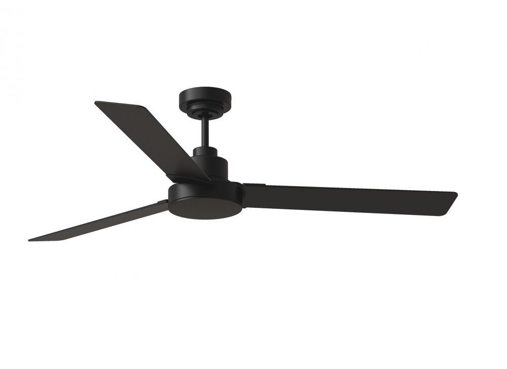 Jovie 58&#34; Indoor/Outdoor Midnight Black Ceiling Fan with Handheld / Wall Mountable Remote Contro
