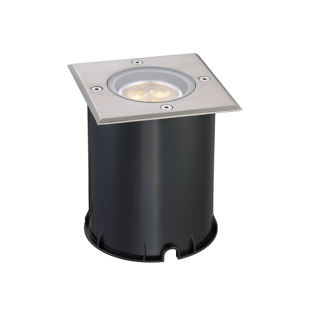 Outdr, LED Inground, Sq, 3x2w, Ss