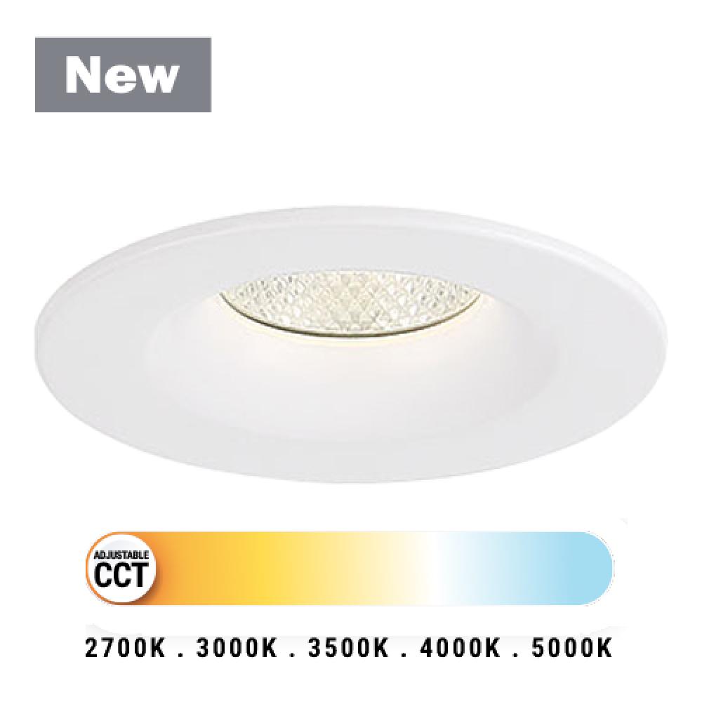 3.5 Inch Round Fixed Downlight in White