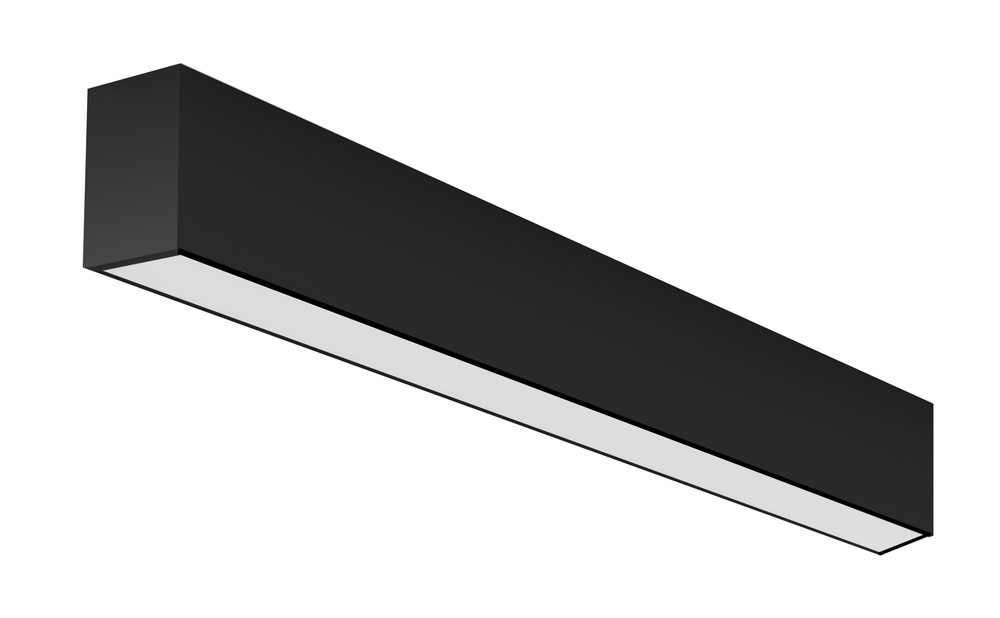 4&#39; LED Linear Surface Mount, 2&#34;Wide, 3000K, Black