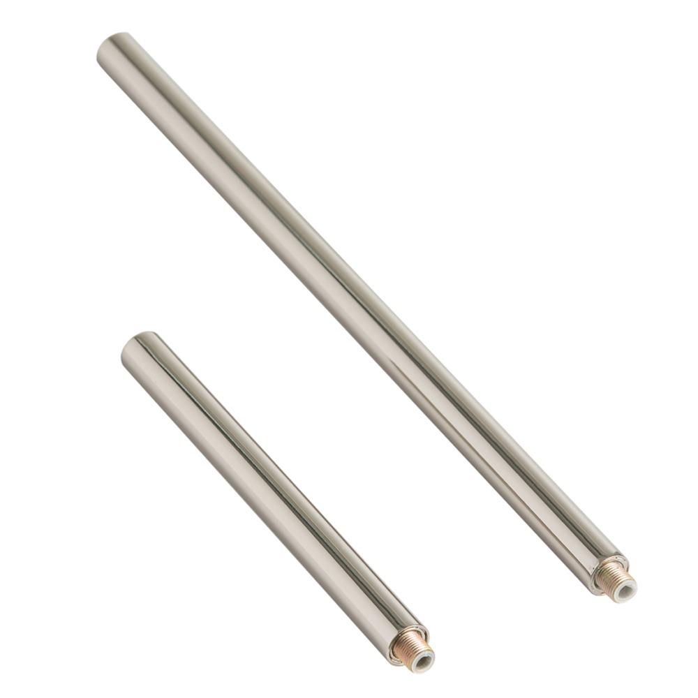 Polished Nickel Ext Pipe (1) 6&#34; and (1) 12&#34;