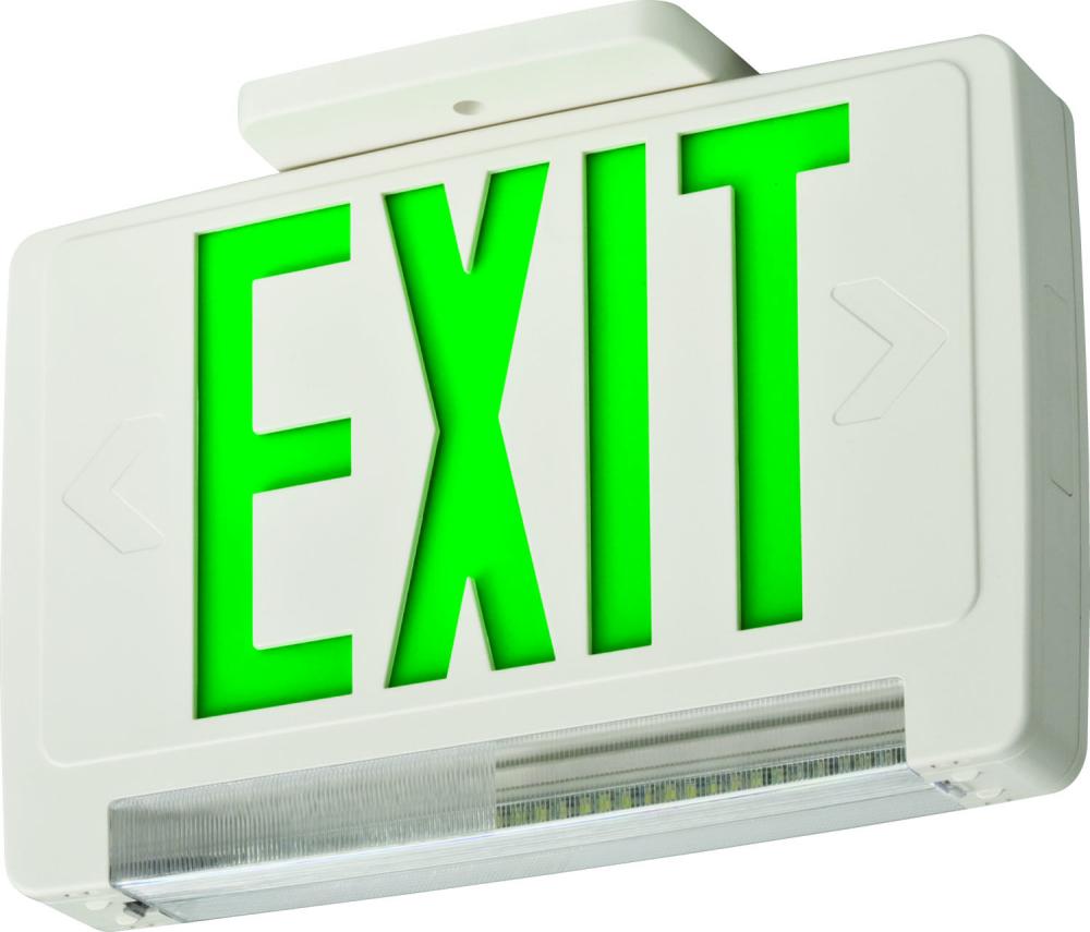 Green, integrated exit/unit combos, LED,