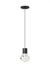 Visual Comfort & Co. Modern Collection 700TDKIRAP1IB-LED930 - Modern Kira dimmable LED Ceiling Pendant Light in a Black finish