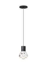 Visual Comfort & Co. Modern Collection 700TDKIRAP1YB-LED930 - Modern Kira dimmable LED Ceiling Pendant Light in a Black finish