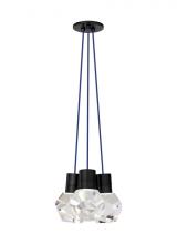 Visual Comfort & Co. Modern Collection 700TDKIRAP3UB-LED922 - Modern Kira dimmable LED Ceiling Pendant Light in a Black finish